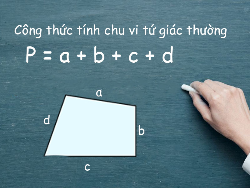 Công thức tính chu vi tứ giác thường